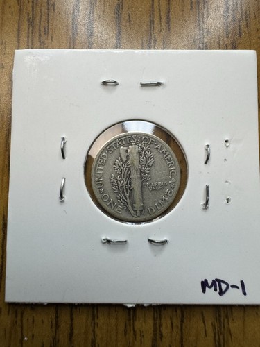 1941 Mercury Dime 10¢ Philadelphia Mint 90% Silver Winged Cap 1941-P (# MD-1) - Picture 2 of 2