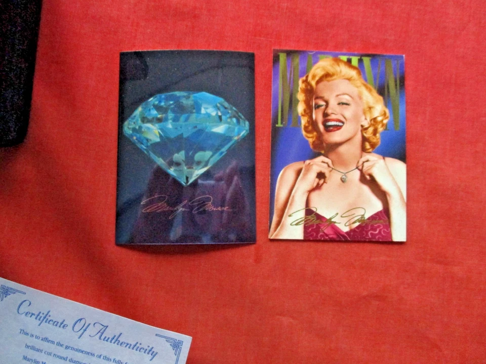 1993 Sports Time Card Company Marilyn Monroe Genuine 1-D Diamond Card W/ COA - Image 2 of 4