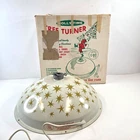 Holly Time Tree Turner MCM Christmas Tree Stand Atomic Starburst Vtg Metal USA