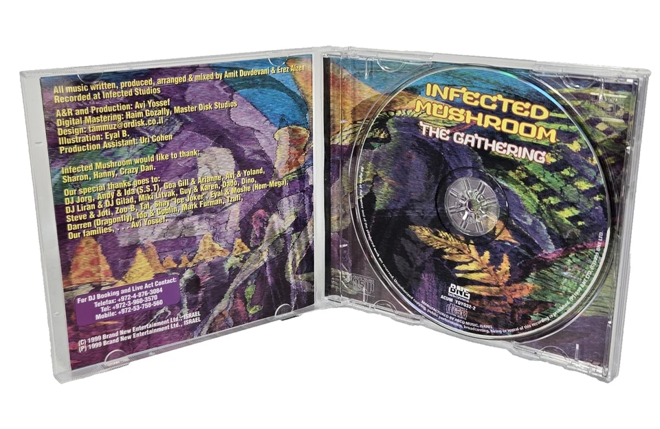 Infected Mushroom The Gathering 1999 CD Psychedelic Trance Mixed Reissue Israel Foto 4 de 4