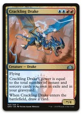 Crackling Drake #163 (NM) Guilds of Ravnica GRN Magic MTG