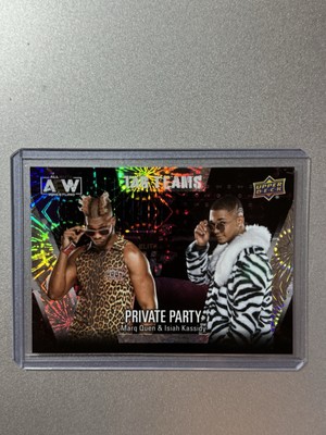 PRIVATE PARTY Tag Team - Upper Deck ALL ELITE Wrestling 2021 PYRO PARALLEL SSP