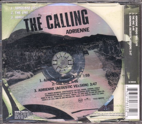 Calling Adrienne CD Europe Rca 2002 single 74321968352 - Picture 2 of 2