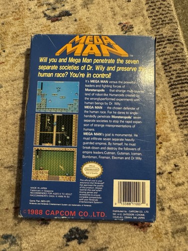 Mega Man Nintendo NES Box Only - Rare/Valuable - Picture 2 of 7
