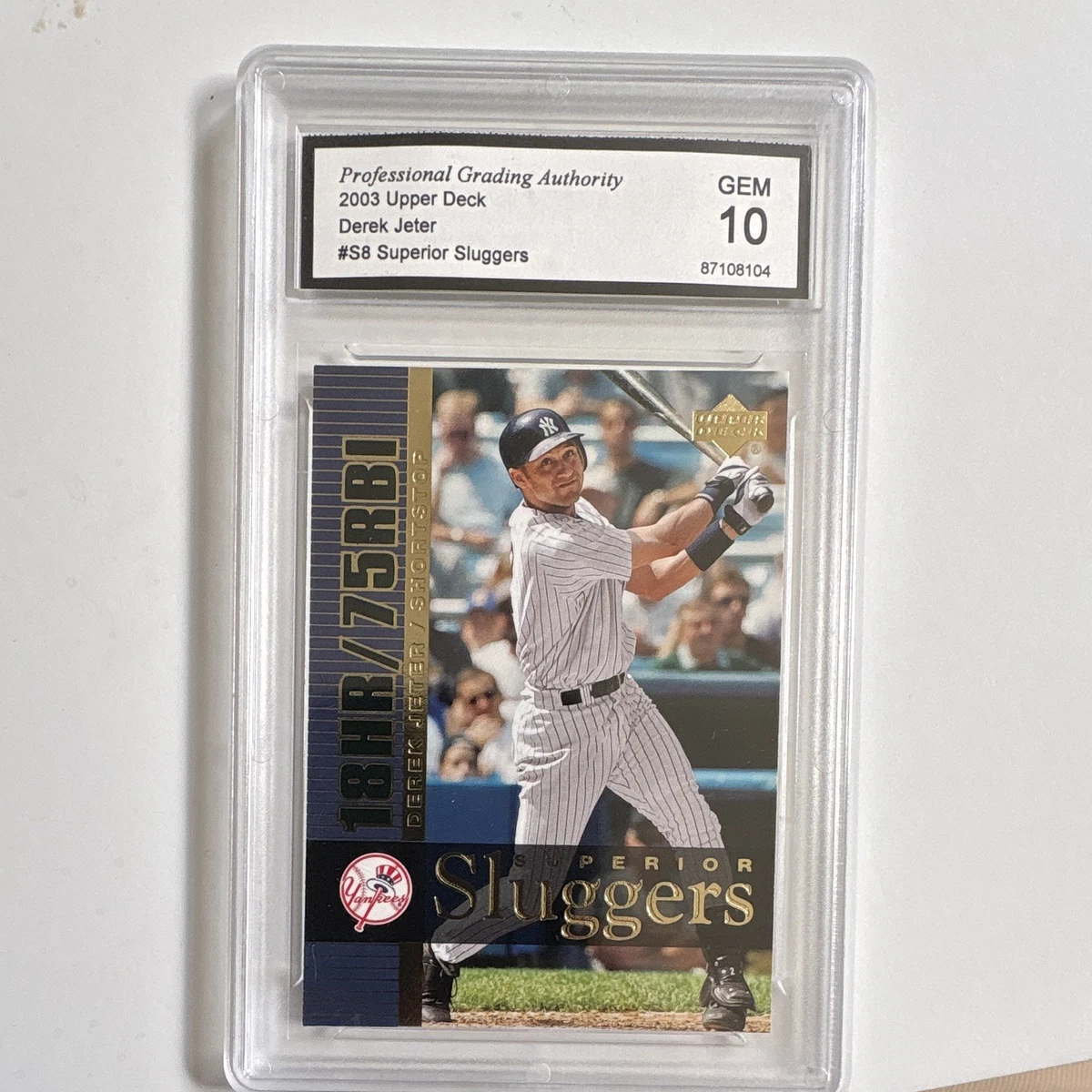 Derek Jeter 10 Graded Baseball Sports Trading Cards & Accessories for sale  | eBay