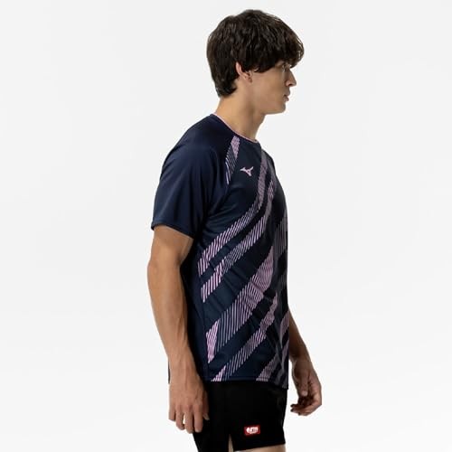 Mizuno Table Tennis Wear Game Shirt Short Sleeve JTTA Approved Sweat Absorbent - Picture 4 of 6
