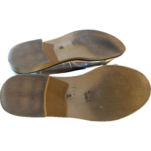 Sole Society Damen-Halbschuhe silber Fransen Größe 8 Freizeitschuhe - Bild 7 von 7