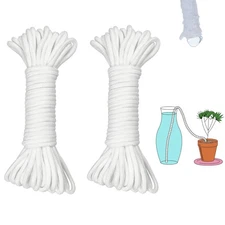 ORIMERC 60 feet 1/5 inch Self Watering Capillary Wick Cord Vacation Plant Sit...