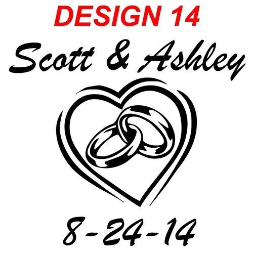 Kiste mit 12 personalisierten 25 Unzen Glas Tassen individuelle Gravur Hochzeit Party Geschenke - Bild 26 von 31