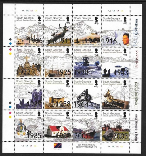 SOUTH GEORGIA  2004  YEAR SET - COMMEMORATIVES  4 SETS   MNH - Picture 2 of 2
