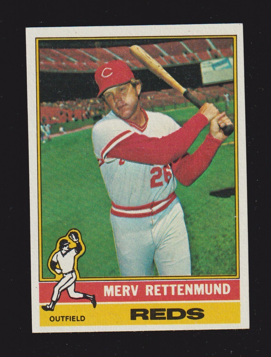 1976 TOPPS #283  Merv Rettenmund  CINCINNATI REDS  NM  A