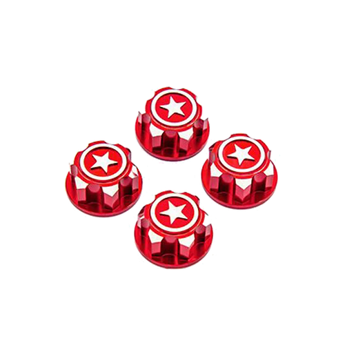 RC Hop Ups CNC Aluminum Serrated 17mm Hex Wheel Nuts (4) for X-Maxx - Picture 9 of 14