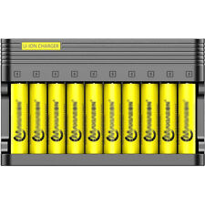 Li-ion 18650 Smart Battery Charger 10 Slots 26650 17670 More Lithium Batteries