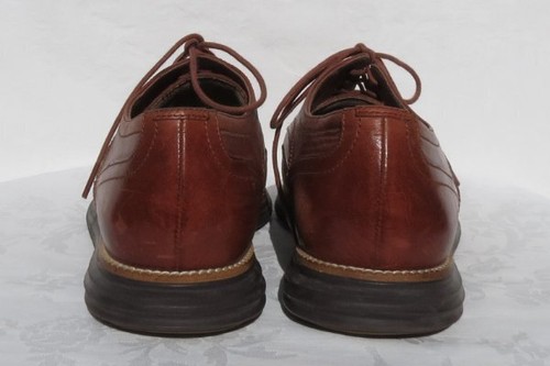 Scarpe Oxford COLE HAAN da uomo US 11 M in pelle marrone Øriginali Grand Wingtip $160 - Foto 4 di 7