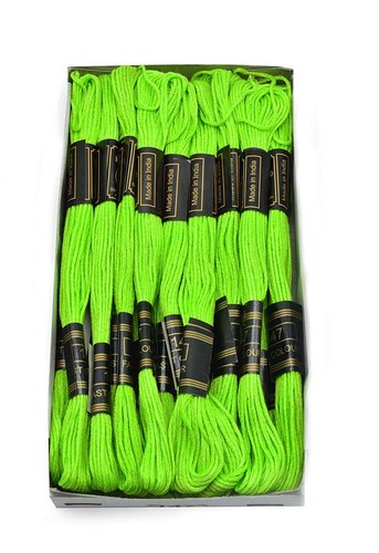 Embroidery Polyester Cotton Thread Floss Skeins Art Craft Different Colors 25 Pc - Picture 5 of 21