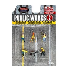 American Diorama 1:64 Diecast Metal Public Works 2 Figures Set #76519