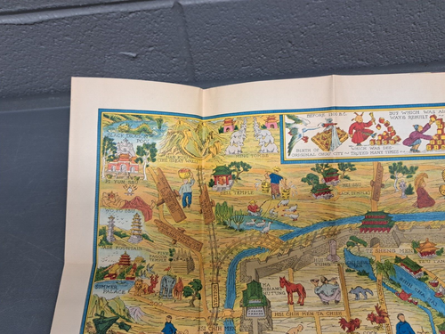 Rare 1936 Map And History Of Peiping China Frank Dorn w/ Slipcase - Picture 16 of 20