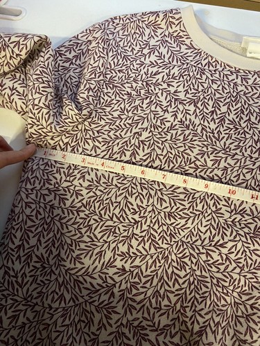 MORRIS CO X H&M White/Purple/Red Floral Print Long Sleeved Jersey Jumper Size S - Picture 18 of 22