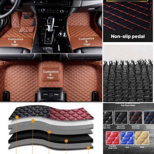 For Dodge RAM1500 Crew/Regular/Quad Cab Pickup Car Floor Mats Pu Leather Custom - Imagen 23 de 38