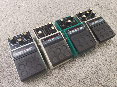 Rare 80s Maxon Guitar Effect Pedal Bundle BP-01 DC-01 DD-02