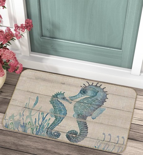 Beach Rugs, Starfish Nautical Rug, Kitchen Mat, Beach Door Mats, Indoor Entry... - Picture 3 of 5