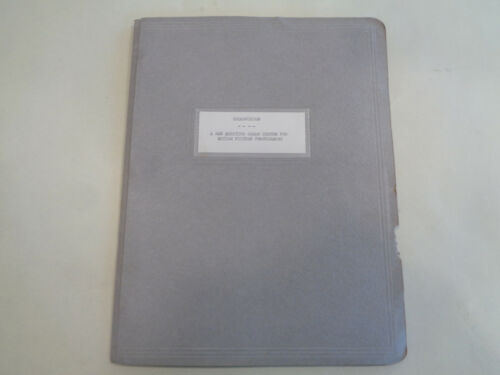 Colorvision Motion Picture Photography Brochures Catalog 1959 Paperwork  - Picture 1 of 10