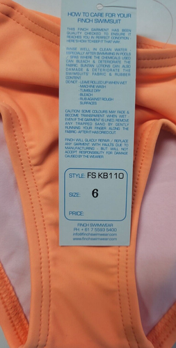 Finch Bikini Girl Swimsuit Frill Seeker Bandeau Bikini Size Youth 6 NWT - Picture 5 of 10