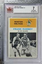 1961-62 Fleer Basketball #60 Frank Ramsey In Action Boston Celtics BVG 7 N-MINT