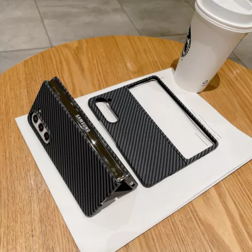 Carbon Fiber Patterned Slim Matte Case For Samsung Galaxy Z Fold 5 Fold 6 Cover - Picture 2 of 15