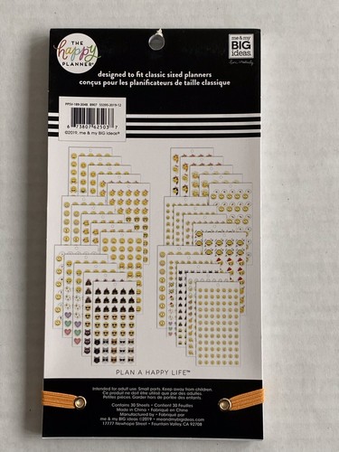 *Brand New* The Happy Planner Value Sticker Book Emoji & Social Talk 1608 Pieces - Picture 2 of 2
