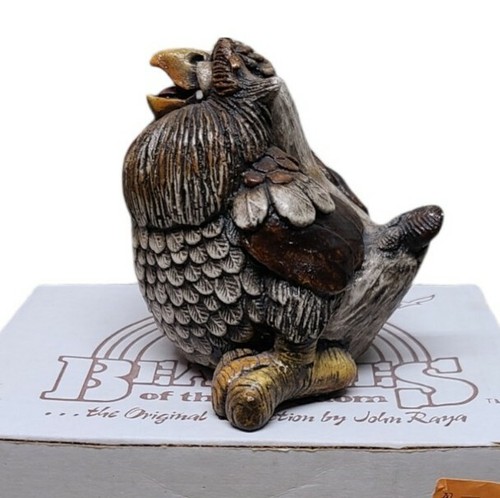 Vintage  Beasties Of The Kingdom  John Raya Owl Sculpture Figure 1980's - Picture 2 of 6