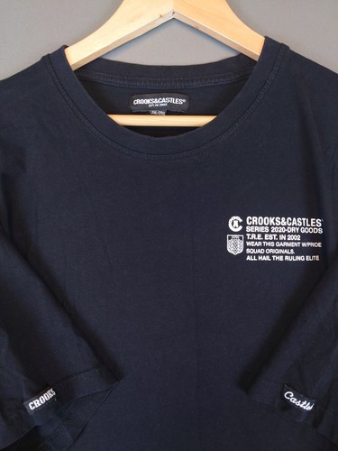 Crooks & Castles Short Sleeve Cotton T Shirt Medusa Black Men's Size 2XL XXL - Picture 8 of 14