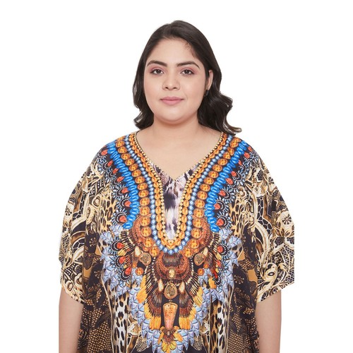 Gypsie Blu Women Long Kaftan Dress Plus Size Sundress Summer Maxi Caftan Gown - Picture 48 of 191