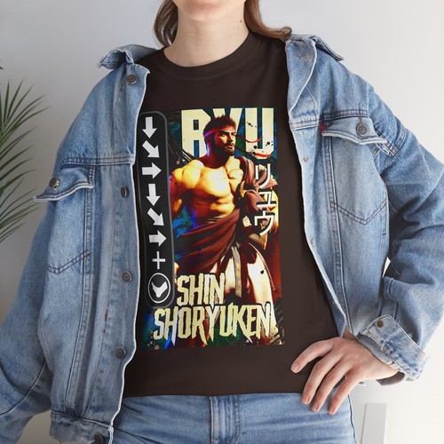 Street Fighter 6 Ryu Gaming Tee, Video Game Unisex T-Shirt, Gamer Gift,Retro - Picture 34 of 61