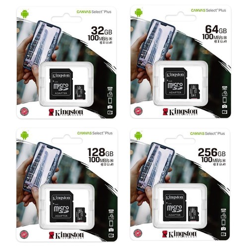MICRO SD KINGSTON MEMORY CARD KINGSTOM MICROCARD 16 32 64 128 GB + ADATTATORE - Zdjęcie 1 z 12