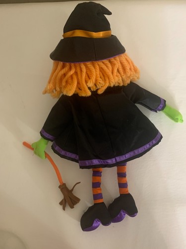 Hallmark Halloween Witch Witchy Broom Silver Moon Plush - Picture 2 of 5