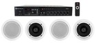 Home Audio Receiver+(4) 5.25" White Ceiling Speakers For Bedroom/Living Room