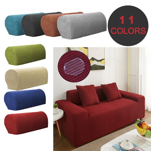 2Pcs Arm Chair Cover Sofa Couch Armchair Protector Stretch Armrest Covers Soft