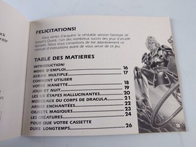 Castlevania 2 Simon's Quest Nintendo NES PAL B FRA FAH-1