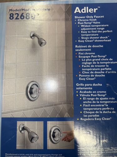 Moen Adler Eingriff 4-Spray Duscharmatur Chrom Ventil enthalten 82680 - Bild 2 von 4