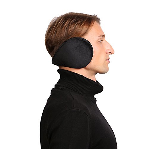 Ear Warmer Unisex Classic Fleece Earmuffs Winter Accessory Outdoor Black - Picture 2 of 7