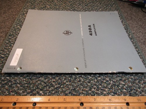 HP Amplifier 450A Operating & Service Manual ~ Original - Picture 7 of 7