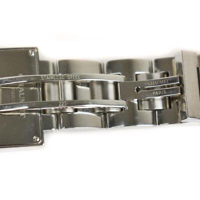 CHAUMET: Silver, Stainless Steel Logo Quartz Watch CHAUMET: Silver, Stainless Steel Logo Women main image 4