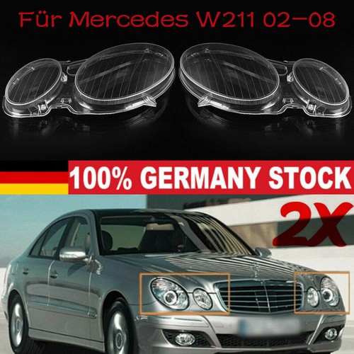 Links+Rechts Scheinwerferglas Streuscheibe Linse Für Mercedes W211 02-08 Klar DE - Foto 1 di 11