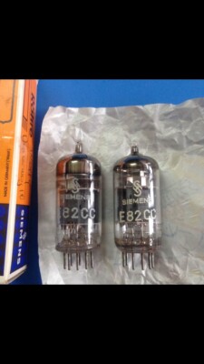 真空管　ECC82 SIEMENS 12AU7 2本セット シーメンス SIEMENS ECC82 12AU7(2本) 真空管 元箱 @30654