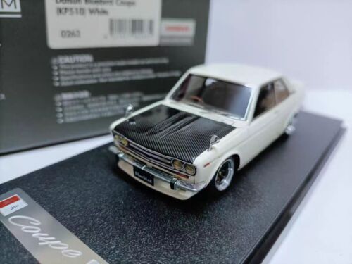 IG Ignition 1/43 Datsun Bluebird Coupe KP510 White #0263 Resin Car Model