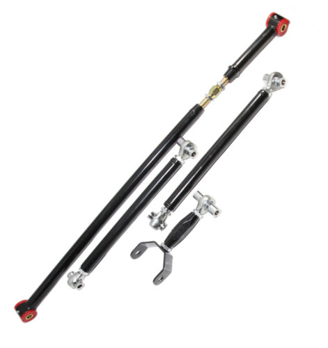 Fit 2005-2014 Ford Mustang 2D S197 Rear Lower+Upper Control Arm& Track Bar BLACK - Picture 10 of 12