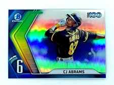 2022 Bowman Chrome Scouts Top 100 CJ Abrams #BTP-6