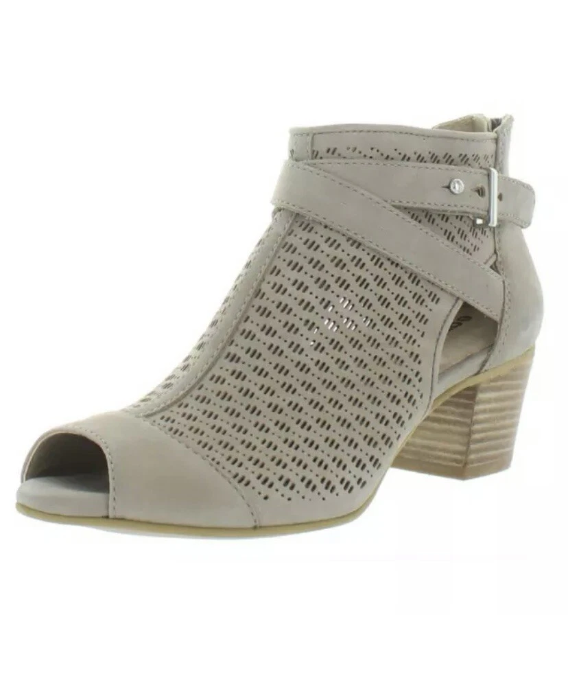 Earth peep cheap toe booties