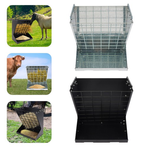 Große Heuraufe für Schafe und Ziegen, Heuraufe, 2 in 1 Heu & Getreide /Feeder - Bild 4 von 38